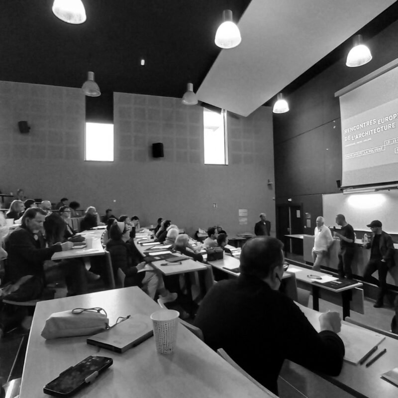 Rencontres Européennes de l’Architecture — conférence en auditorium